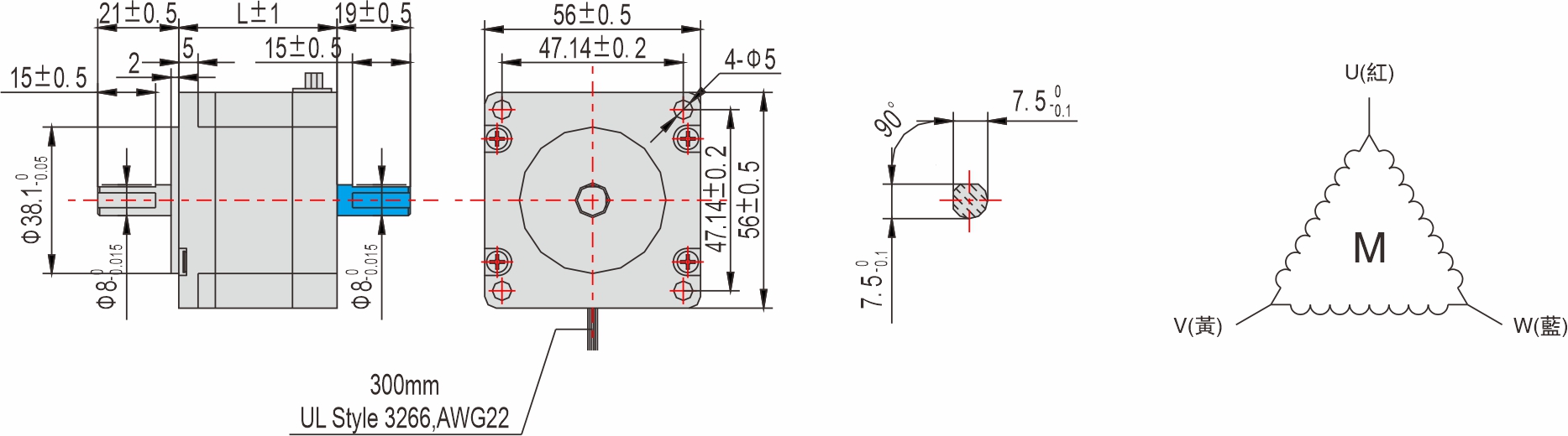 英士達(dá)機(jī)電 56mm步進(jìn)馬達(dá)