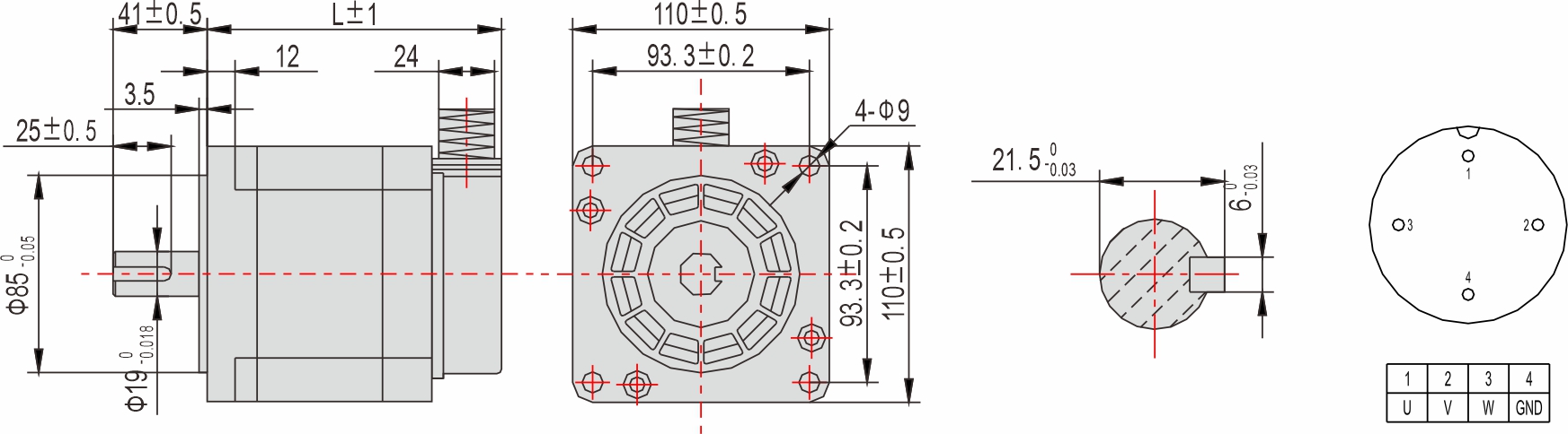 英士達(dá)機(jī)電 110mm步進(jìn)馬達(dá) 英士達(dá)機(jī)電 110mm步進(jìn)馬達(dá)
