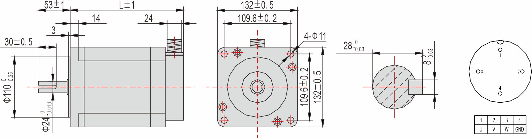 英士達(dá)機(jī)電 130mm步進(jìn)馬達(dá) 英士達(dá)機(jī)電 130mm步進(jìn)馬達(dá)